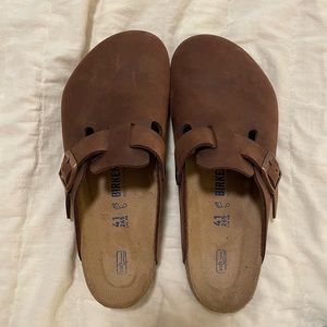 Birkenstock Boston Oiled Leather in Habana